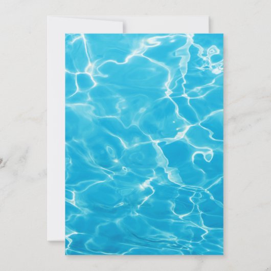 Flamingo Luau verjaardagsfeestje uitnodiging (Achterkant)