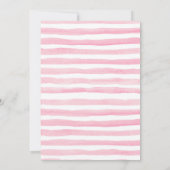 Flamingo Luau verjaardagsuitnodiging Kaart (Achterkant)