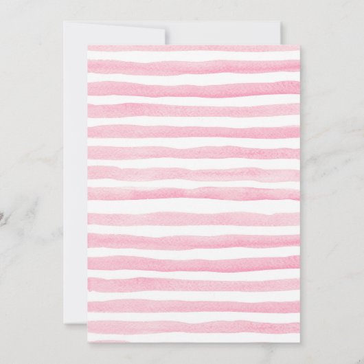 Flamingo Luau verjaardagsuitnodiging Kaart (Achterkant)