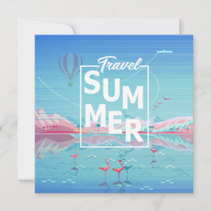 Flamingo, Magic Travel, Summer Tropical Zee Beach Save The Date