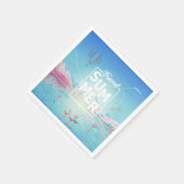 Flamingo, Magic Travel, Tropical Zee Beach, Trendy Servet (Hoek)