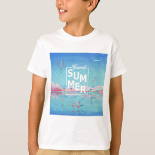 Flamingo, Magic Travel, Tropical Zee Beach, Trendy T-shirt