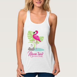 Flamingo Mama Bird Hatchling Door Custom T-shirt