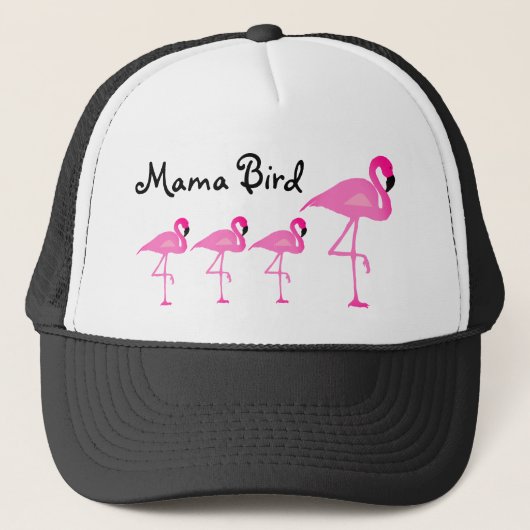 Flamingo Mama Bird Trucker Hat Trucker Pet (Voorkant)