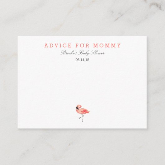 Flamingo Mammie Advice Kaarten (Voorkant)