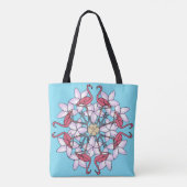 Flamingo Mandala - tas (Achterkant)