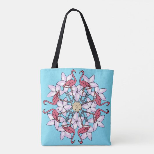Flamingo Mandala - tas (Achterkant)