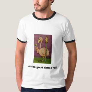 Flamingo Mardi Gras Party Laat de goede tijden dra T-shirt