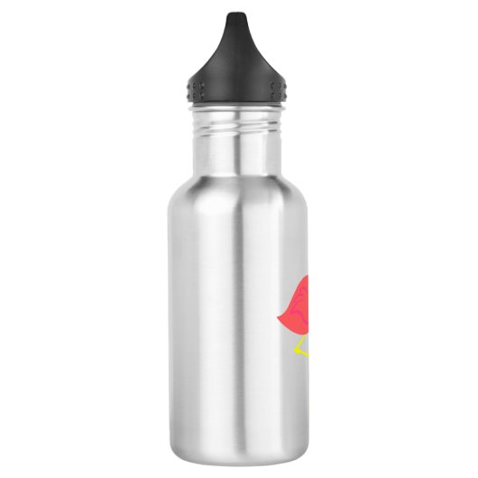 "Flamingo Me Crazy" Thermal flacon met vers Limoen Waterfles (Links)