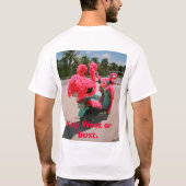 Flamingo me!  t-shirt (Achterkant)