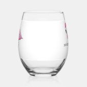 Flamingo Meisjes Nacht Ik ben de Kuster Bruid Aang Wijnglas Zonder Voet (Links)