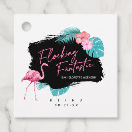 Flamingo Meisjesuitgaansgroep Vloeiend Fantastisch Bedankjes Labels