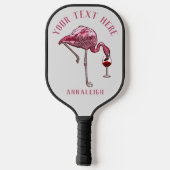 Flamingo Meisjesuitje Feestspellen Pickleball Paddle (Achterkant)