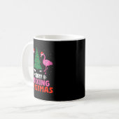 Flamingo Merry Flocking Christmas Funny Xmas Men W Koffiemok (Voorkant links)
