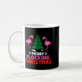 Flamingo Merry Flocking Christmas Funny Xmas Men W Koffiemok (Links)