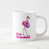 Flamingo met binnenbuis grote koffiekop (Rechts)