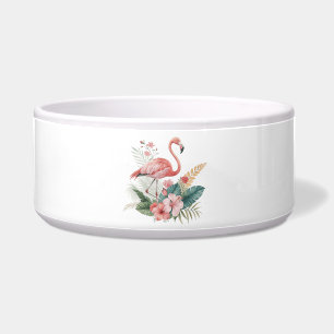 Flamingo Met Bloemen Voerbakje