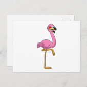 Flamingo met Bril Briefkaart (Voorkant / Achterkant)
