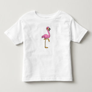 Flamingo met bril kinder shirts