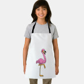 Flamingo met bril schort (Insitu)