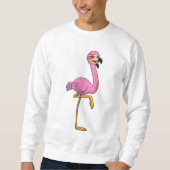 Flamingo met bril trui (Voorkant)