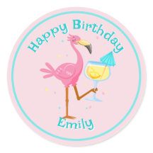 Flamingo met Cocktail