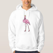 Flamingo met Crown Hoodie (Voorkant)