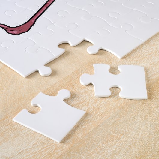 Flamingo met Crown Legpuzzel (Zijkant)