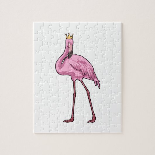 Flamingo met Crown Legpuzzel (Verticaal)