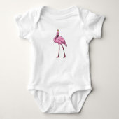 Flamingo met Crown Romper (Voorkant)
