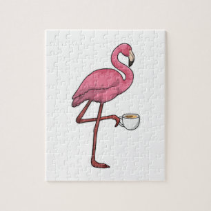 Flamingo met Cup Legpuzzel