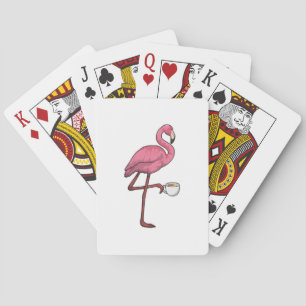 Flamingo met Cup Pokerkaarten