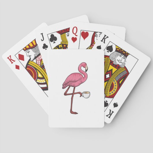 Flamingo met Cup Pokerkaarten (Achterkant)