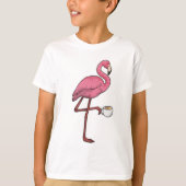 Flamingo met Cup T-shirt (Voorkant)