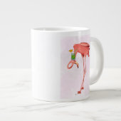 Flamingo met een cocktail grote koffiekop (Voorkant rechts)