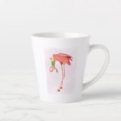 Flamingo met een cocktail latte mok (Rechts)