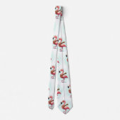 Flamingo met een sjaal stropdas (Achterkant)