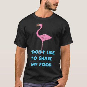 Flamingo met een snoepjesverjaardag t-shirt