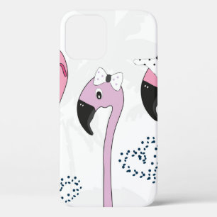 Flamingo met een zonnebril en pet in de zomer. Sni Case-Mate iPhone Case