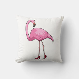 Flamingo met hoge hakken kussen