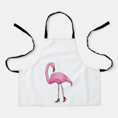 Flamingo met hoge hakken schort (Voorkant)