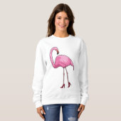 Flamingo met hoge hakken trui (Voorkant volledig)