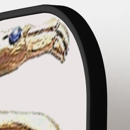 "Flamingo met juwelen" Pickleball Paddle (Links Detail)