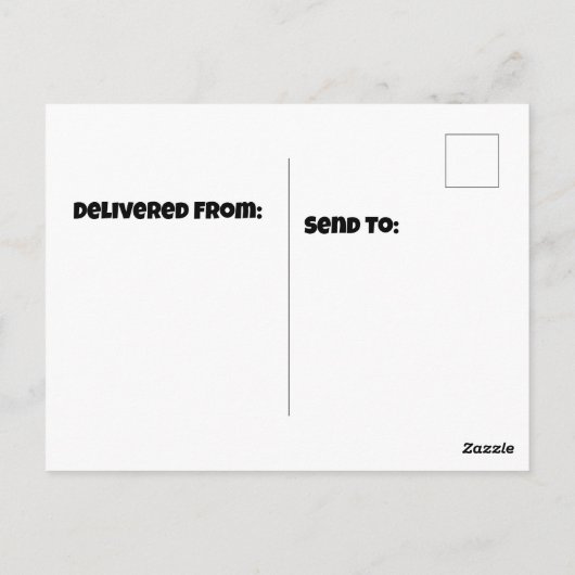 Flamingo met kerstmuts naast de kerstboom briefkaart (Achterkant)