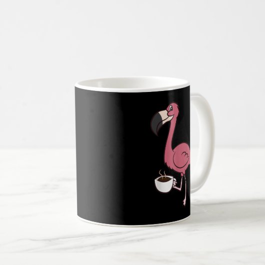 Flamingo met Koffee Funny Coffee Drink flaming Koffiemok (Voorkant rechts)