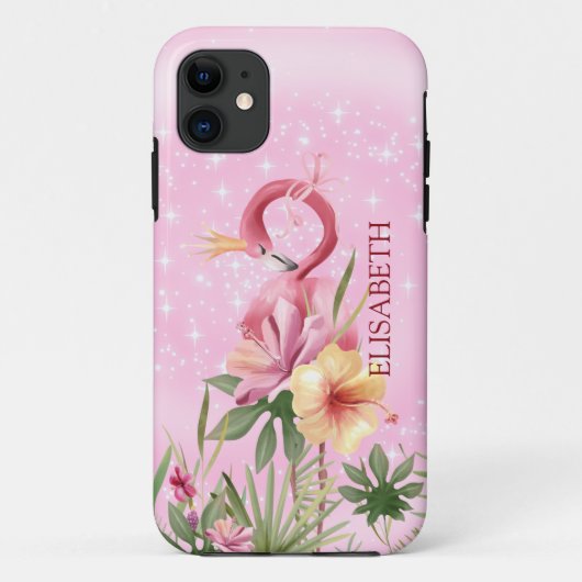 Flamingo Met Kroon  Case-Mate iPhone Hoesje (Achterkant)