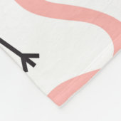 Flamingo met kroon naadloos patroon. fleece deken (Hoek)