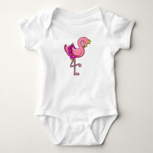 Flamingo met Kroon & Skirt Romper