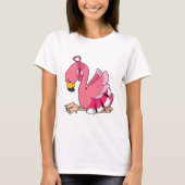 Flamingo met lint t-shirt (Voorkant)