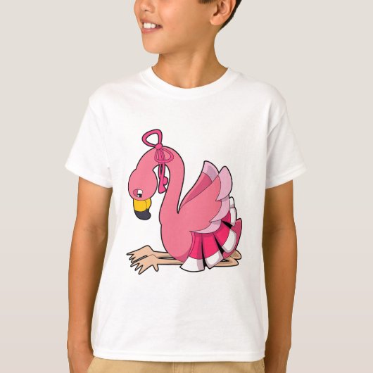 Flamingo met lint t-shirt (Voorkant)